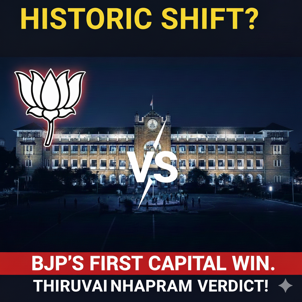 Thumbnail for BJP's Historic Win in Thiruvananthapuram: A Shift in Kerala Politics? | LIVE